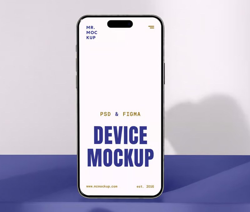 免费正面 iPhone 16 Pro 样机 资源-优导uide.cn-设计创意网址导航